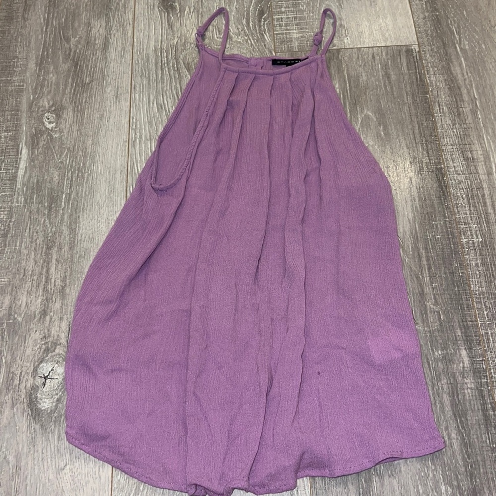 High neck tank top